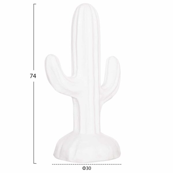 ΔΙΑΚΟΣΜΗΤΙΚΟΣ ΚΑΚΤΟΣ ΔΑΠΕΔΟΥ CACTUS HM4386.02S ΓΥΨΟΣ ΣΕ ΛΕΥΚΟ 42x30x74Υεκ - Image 2