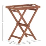 ΔΙΣΚΟΣ ΣΕΡΒΙΡΙΣΜΑΤΟΣ ΣΕ ΠΤΥΣΣΟΜΕΝΗ ΒΑΣΗ BARNABY HM4580 ΞΥΛΟ TEAK--ΦΥΣΙΚΟ 63x40x77Υεκ - Image 2