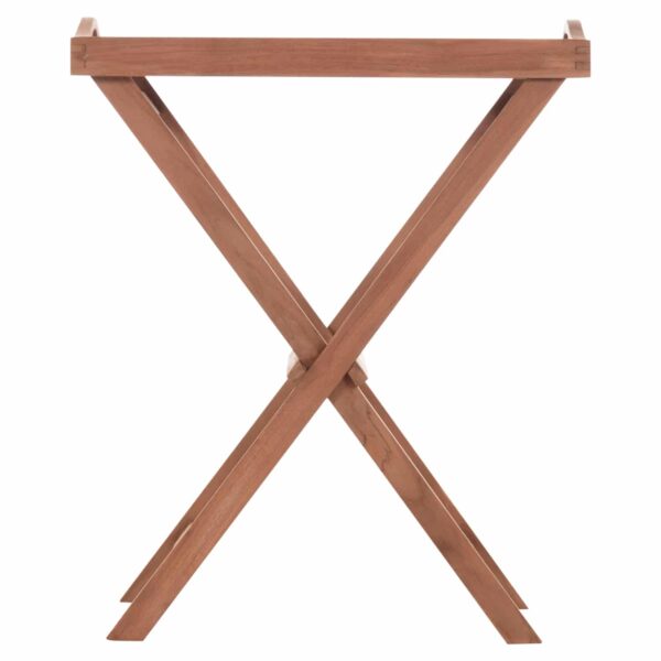 ΔΙΣΚΟΣ ΣΕΡΒΙΡΙΣΜΑΤΟΣ ΣΕ ΠΤΥΣΣΟΜΕΝΗ ΒΑΣΗ BARNABY HM4580 ΞΥΛΟ TEAK--ΦΥΣΙΚΟ 63x40x77Υεκ - Image 3