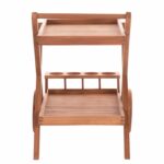 ΔΙΣΚΟΣ ΣΕΡΒΙΡΙΣΜΑΤΟΣ ΣΕ ΤΡΟΛΕΥ ALFRED HM4579 ΞΥΛΟ TEAK--ΦΥΣΙΚΟ 86x56x80Υεκ. - Image 4