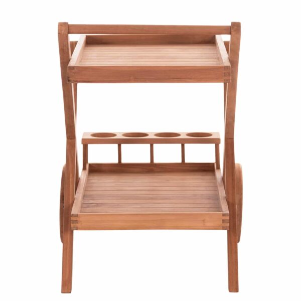 ΔΙΣΚΟΣ ΣΕΡΒΙΡΙΣΜΑΤΟΣ ΣΕ ΤΡΟΛΕΥ ALFRED HM4579 ΞΥΛΟ TEAK--ΦΥΣΙΚΟ 86x56x80Υεκ. - Image 4