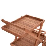 ΔΙΣΚΟΣ ΣΕΡΒΙΡΙΣΜΑΤΟΣ ΣΕ ΤΡΟΛΕΥ ALFRED HM4579 ΞΥΛΟ TEAK--ΦΥΣΙΚΟ 86x56x80Υεκ. - Image 5