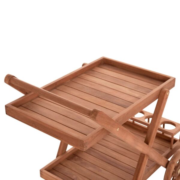 ΔΙΣΚΟΣ ΣΕΡΒΙΡΙΣΜΑΤΟΣ ΣΕ ΤΡΟΛΕΥ ALFRED HM4579 ΞΥΛΟ TEAK--ΦΥΣΙΚΟ 86x56x80Υεκ. - Image 5