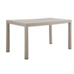 DALTON Τραπέζι Κήπου-Βεράντας Μέταλλο Βαφή Γκρι, PP-UV Γκρι 141x70x74cm - Image 2