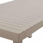 DALTON Τραπέζι Κήπου-Βεράντας Μέταλλο Βαφή Γκρι, PP-UV Γκρι 141x70x74cm - Image 4