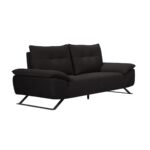 SELENA Καναπές 2-θέσιος Σαλονιού - Καθιστικού, Ύφασμα Ανθρακί, Μεταφερόμενη πλάτη 193x99/115x95cm - Image 3