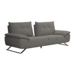 SELENA Καναπές 3-θέσιος Σαλονιού - Καθιστικού, Ύφασμα Γκρι, Μεταφερόμενη πλάτη 225x99/115x95cm - Image 3