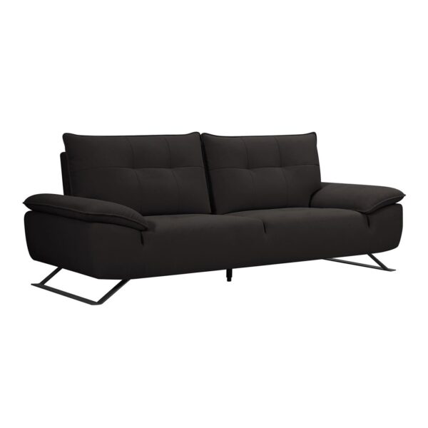 SELENA Καναπές 3-θέσιος Σαλονιού - Καθιστικού, Ύφασμα Ανθρακί, Μεταφερόμενη πλάτη 225x99/115x95cm - Image 2