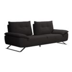 SELENA Καναπές 3-θέσιος Σαλονιού - Καθιστικού, Ύφασμα Ανθρακί, Μεταφερόμενη πλάτη 225x99/115x95cm - Image 3