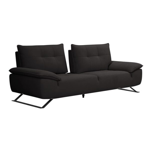 SELENA Καναπές 3-θέσιος Σαλονιού - Καθιστικού, Ύφασμα Ανθρακί, Μεταφερόμενη πλάτη 225x99/115x95cm - Image 3