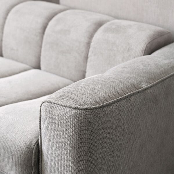 NORRIS Καναπές - Κρεβάτι 3Θέσιος, Ύφασμα Water Repellent Ανοιχτό Γκρι 209x99x70 Κρεβάτι:140x190cm - Image 5