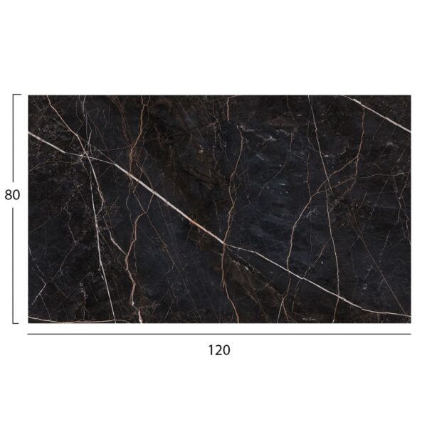 ΕΠΙΦΑΝΕΙΑ ΤΡΑΠΕΖΙΟΥ HPL ΟΡΘΟΓΩΝΙΑ HM5840.34 BLACK MARBLE 120x80εκ. - Image 2