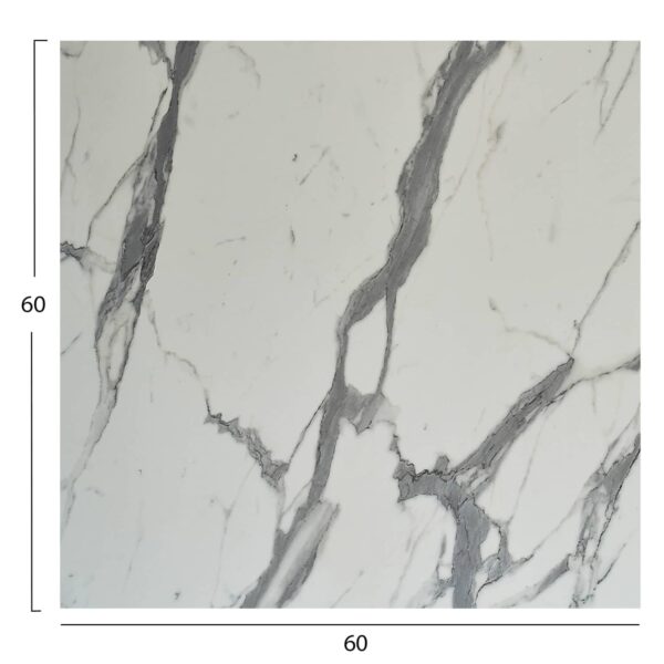 ΕΠΙΦΑΝΕΙΑ ΤΡΑΠΕΖΙΟΥ HPL ΤΕΤΡΑΓΩΝΗ HM5837.31 WHITE MARBLE 60x60εκ. - Image 2