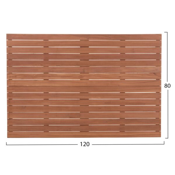 ΕΠΙΦΑΝΕΙΑ ΤΡΑΠΕΖΙΟΥ ΟΡΘΟΓΩΝΙΑ HM18138 ΞΥΛΟ TEAK--ΦΥΣΙΚΟ 120x80x4(πάχος)εκ. - Image 2