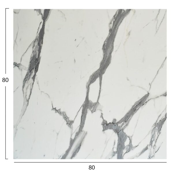 ΕΠΙΦΑΝΕΙΑ ΤΡΑΠΕΖΙΟΥ ΤΕΤΡΑΓΩΝΗ HPL HM5839.31 WHITE MARBLE 80x80εκ - Image 2