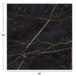 ΕΠΙΦΑΝΕΙΑ ΤΡΑΠΕΖΙΟΥ ΤΕΤΡΑΓΩΝΗ HPL HM5839.34 BLACK MARBLE 80x80εκ - Image 2