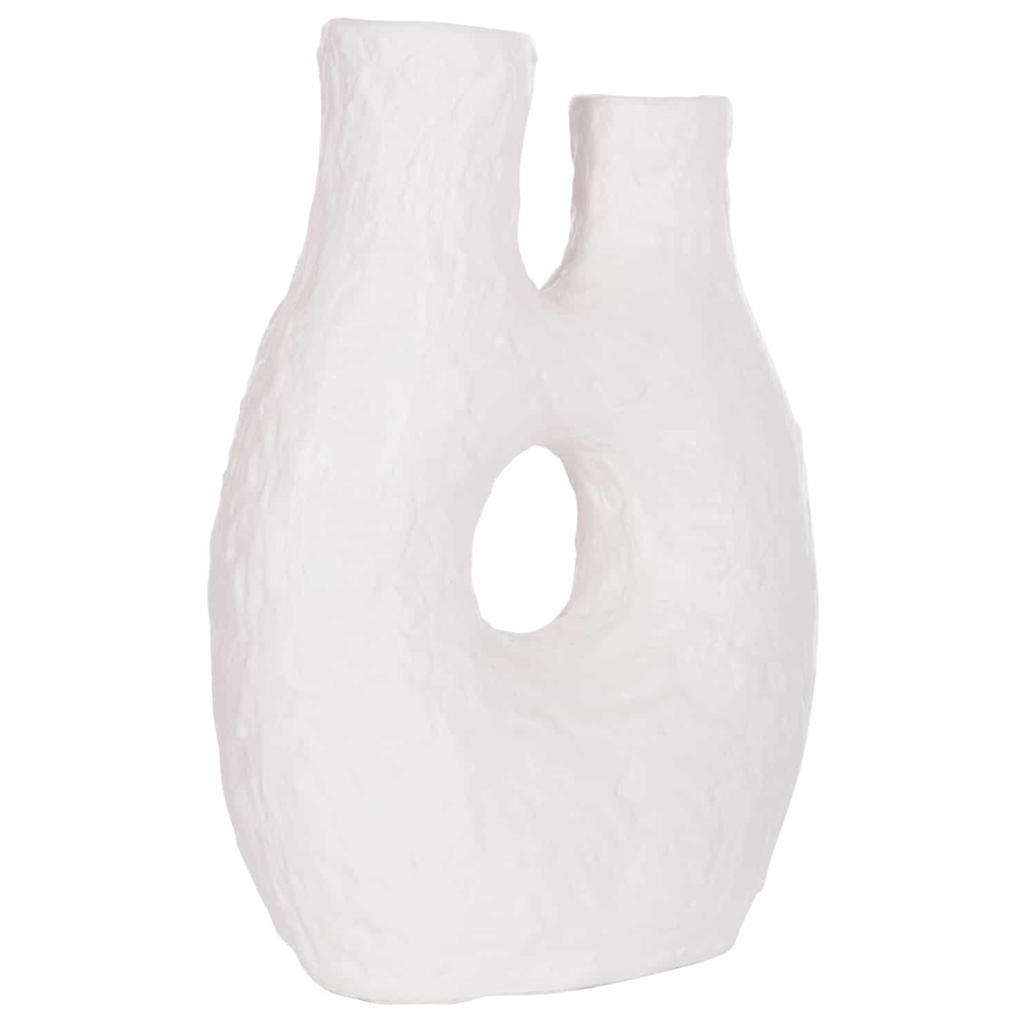 HM4665.02L ΕΠΙΤΡΑΠΕΖΙΟ ΔΙΑΚΟΣΜΗΤΙΚΟ ΒΑΖΟ NAMENTIS HM4665.02L ΛΕΥΚΗ ΤΕΡΑΚΟΤΑ--27x13.5x37Υεκ - Image 1