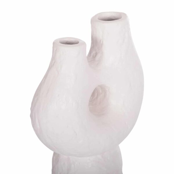 ΕΠΙΤΡΑΠΕΖΙΟ ΔΙΑΚΟΣΜΗΤΙΚΟ ΒΑΖΟ NAMENTIS HM4665.02S ΛΕΥΚΗ ΤΕΡΑΚΟΤΑ--26x15x32.5Υεκ - Image 4