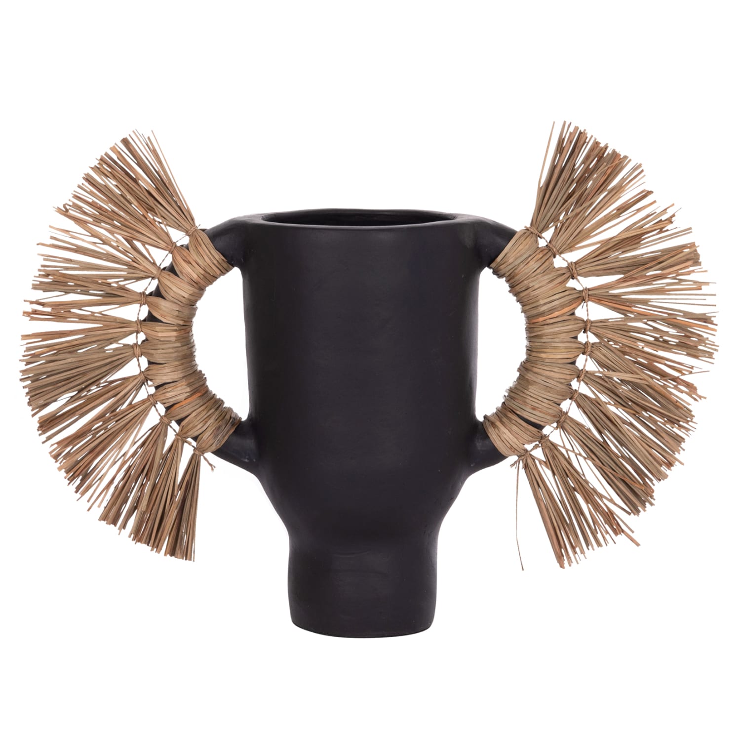 HM4668.01S ΕΠΙΤΡΑΠΕΖΙΟ ΔΙΑΚΟΣΜΗΤΙΚΟ ΒΑΖΟ ALICA HM4668.01S ΜΑΥΡΗ ΤΕΡΑΚΟΤΑ & GRASS--55x19x34Υεκ - Image 1