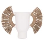 ΕΠΙΤΡΑΠΕΖΙΟ ΔΙΑΚΟΣΜΗΤΙΚΟ ΒΑΖΟ ALICA HM4668.02S ΛΕΥΚΗ ΤΕΡΑΚΟΤΑ & GRASS--55x19x34Υεκ - Image 3