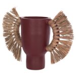 ΕΠΙΤΡΑΠΕΖΙΟ ΔΙΑΚΟΣΜΗΤΙΚΟ ΒΑΖΟ ALICA HM4668.06L ΒΥΣΣΙΝΙ ΤΕΡΑΚΟΤΑ & GRASS--64x22x38Υεκ - Image 6