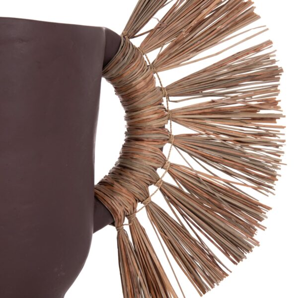 ΕΠΙΤΡΑΠΕΖΙΟ ΔΙΑΚΟΣΜΗΤΙΚΟ ΒΑΖΟ ALICA HM4668.07S ΣΟΚΟΛΑΤΙ ΤΕΡΑΚΟΤΑ & GRASS--55x19x34Υεκ - Image 6