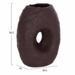 ΕΠΙΤΡΑΠΕΖΙΟ ΔΙΑΚΟΣΜΗΤΙΚΟ ΒΑΖΟ NAMENTIS HM4673.07L ΣΟΚΟΛΑΤΙ ΤΕΡΑΚΟΤΑ--26.5x16x36.5Υεκ - Image 2