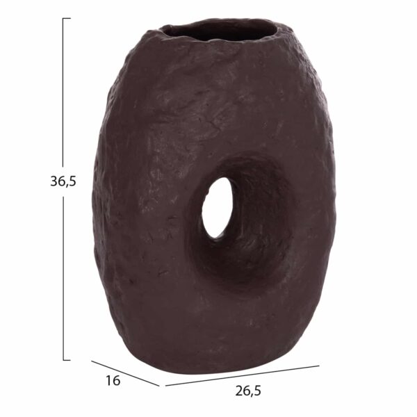 ΕΠΙΤΡΑΠΕΖΙΟ ΔΙΑΚΟΣΜΗΤΙΚΟ ΒΑΖΟ NAMENTIS HM4673.07L ΣΟΚΟΛΑΤΙ ΤΕΡΑΚΟΤΑ--26.5x16x36.5Υεκ - Image 2