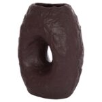 ΕΠΙΤΡΑΠΕΖΙΟ ΔΙΑΚΟΣΜΗΤΙΚΟ ΒΑΖΟ NAMENTIS HM4673.07L ΣΟΚΟΛΑΤΙ ΤΕΡΑΚΟΤΑ--26.5x16x36.5Υεκ - Image 4