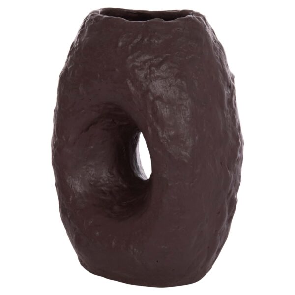 ΕΠΙΤΡΑΠΕΖΙΟ ΔΙΑΚΟΣΜΗΤΙΚΟ ΒΑΖΟ NAMENTIS HM4673.07L ΣΟΚΟΛΑΤΙ ΤΕΡΑΚΟΤΑ--26.5x16x36.5Υεκ - Image 4