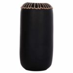 ΕΠΙΤΡΑΠΕΖΙΟ ΔΙΑΚΟΣΜΗΤΙΚΟ ΒΑΖΟ LENNOX HM4675.01S TΕΡΑΚΟΤΑ ΣΕ ΜΑΥΡΟ--Φ18x33Υεκ. - Image 3