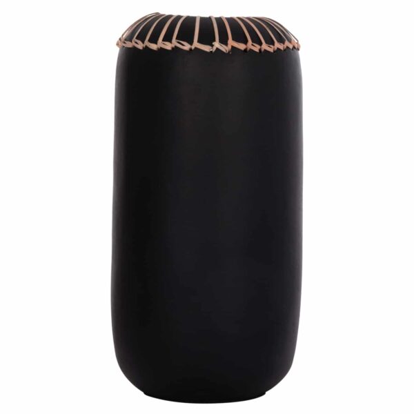 ΕΠΙΤΡΑΠΕΖΙΟ ΔΙΑΚΟΣΜΗΤΙΚΟ ΒΑΖΟ LENNOX HM4675.01S TΕΡΑΚΟΤΑ ΣΕ ΜΑΥΡΟ--Φ18x33Υεκ. - Image 3