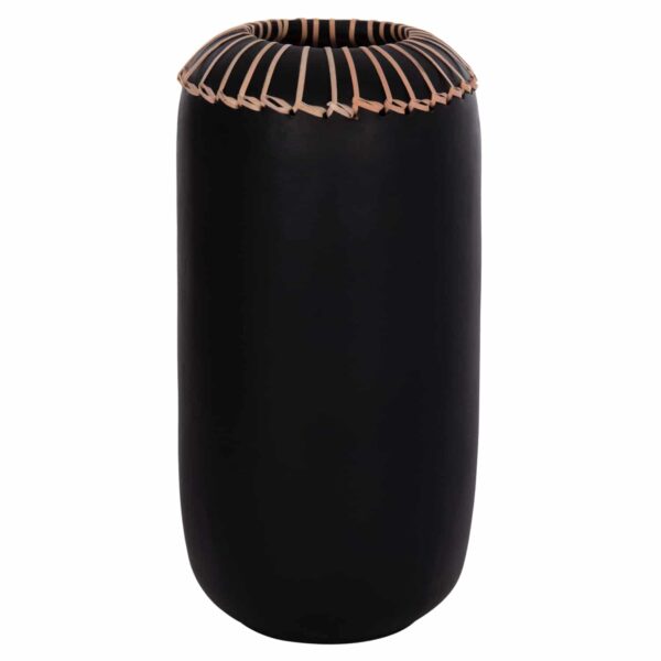 ΕΠΙΤΡΑΠΕΖΙΟ ΔΙΑΚΟΣΜΗΤΙΚΟ ΒΑΖΟ LENNOX HM4675.01S TΕΡΑΚΟΤΑ ΣΕ ΜΑΥΡΟ--Φ18x33Υεκ. - Image 6