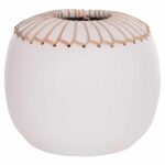 ΕΠΙΤΡΑΠΕΖΙΟ ΔΙΑΚΟΣΜΗΤΙΚΟ ΒΑΖΟ LENNOX HM4675.02L TΕΡΑΚΟΤΑ ΣΕ ΛΕΥΚΟ--Φ22x20Υεκ.