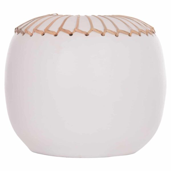 ΕΠΙΤΡΑΠΕΖΙΟ ΔΙΑΚΟΣΜΗΤΙΚΟ ΒΑΖΟ LENNOX HM4675.02L TΕΡΑΚΟΤΑ ΣΕ ΛΕΥΚΟ--Φ22x20Υεκ. - Image 3