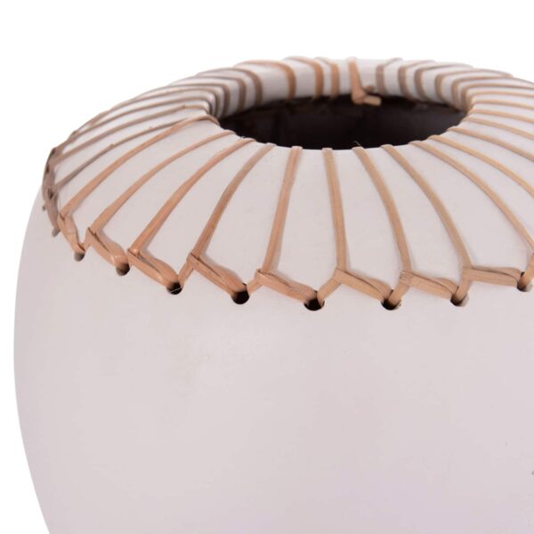 ΕΠΙΤΡΑΠΕΖΙΟ ΔΙΑΚΟΣΜΗΤΙΚΟ ΒΑΖΟ LENNOX HM4675.02L TΕΡΑΚΟΤΑ ΣΕ ΛΕΥΚΟ--Φ22x20Υεκ. - Image 5