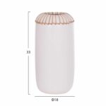 ΕΠΙΤΡΑΠΕΖΙΟ ΔΙΑΚΟΣΜΗΤΙΚΟ ΒΑΖΟ LENNOX HM4675.02S TΕΡΑΚΟΤΑ ΣΕ ΛΕΥΚΟ--Φ18x33Υεκ. - Image 2