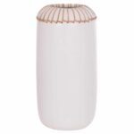 ΕΠΙΤΡΑΠΕΖΙΟ ΔΙΑΚΟΣΜΗΤΙΚΟ ΒΑΖΟ LENNOX HM4675.02S TΕΡΑΚΟΤΑ ΣΕ ΛΕΥΚΟ--Φ18x33Υεκ.