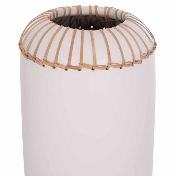 ΕΠΙΤΡΑΠΕΖΙΟ ΔΙΑΚΟΣΜΗΤΙΚΟ ΒΑΖΟ LENNOX HM4675.02S TΕΡΑΚΟΤΑ ΣΕ ΛΕΥΚΟ--Φ18x33Υεκ. - Image 4