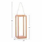 ΕΠΙΤΡΑΠΕΖΙΟ ΔΙΑΚΟΣΜΗΤΙΚΟ ΦΑΝΑΡΙ ΓΙΑ ΚΕΡΙ FENT HM4582 ΞΥΛΟ TEAK ΦΥΣΙΚΟ 20x20x50-80Υεκ. - Image 2