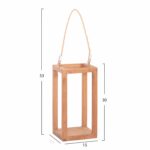 ΕΠΙΤΡΑΠΕΖΙΟ ΔΙΑΚΟΣΜΗΤΙΚΟ ΦΑΝΑΡΙ ΓΙΑ ΚΕΡΙ FENT HM4583 ΞΥΛΟ TEAK ΦΥΣΙΚΟ 15x15x30-53Υεκ. - Image 2