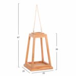 ΕΠΙΤΡΑΠΕΖΙΟ ΔΙΑΚΟΣΜΗΤΙΚΟ ΦΑΝΑΡΙ ΓΙΑ ΚΕΡΙ RAMI HM4584 ΞΥΛΟ TEAK ΦΥΣΙΚΟ 25x25x39-67Υεκ. - Image 2