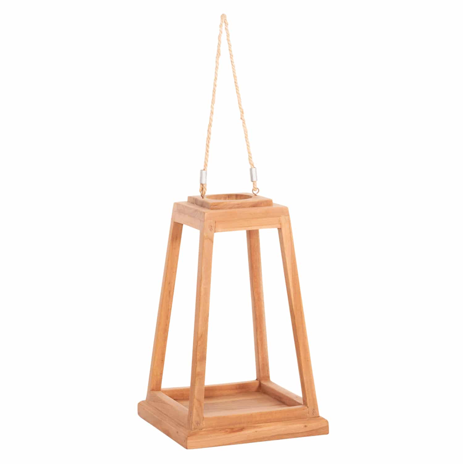 HM4584 ΕΠΙΤΡΑΠΕΖΙΟ ΔΙΑΚΟΣΜΗΤΙΚΟ ΦΑΝΑΡΙ ΓΙΑ ΚΕΡΙ RAMI HM4584 ΞΥΛΟ TEAK ΦΥΣΙΚΟ 25x25x39-67Υεκ. - Image 1