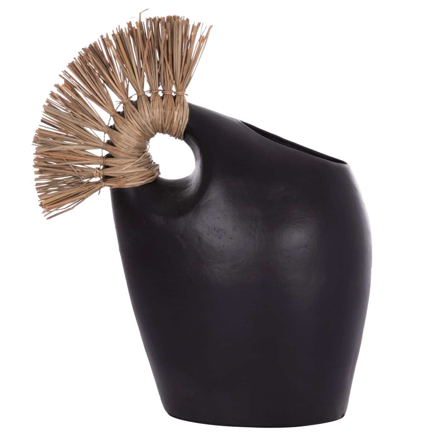 HM4671.01 ΕΠΙΤΡΑΠΕΖΙΟ ΔΙΑΚΟΣΜΗΤΙΚΟ ALICA2 HM4671.01 ΜΑΥΡΗ ΤΕΡΑΚΟΤΑ & GRASS--44x18x50Υεκ. - Image 1