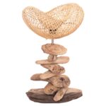 ΕΠΙΤΡΑΠΕΖΙΟ ΔΙΑΚΟΣΜΗΤΙΚΟ ΦΩΤΙΣΤΙΚΟ IVAR HM4431 DRIFTWOOD & RATTAN 32x30x53Υεκ. - Image 3