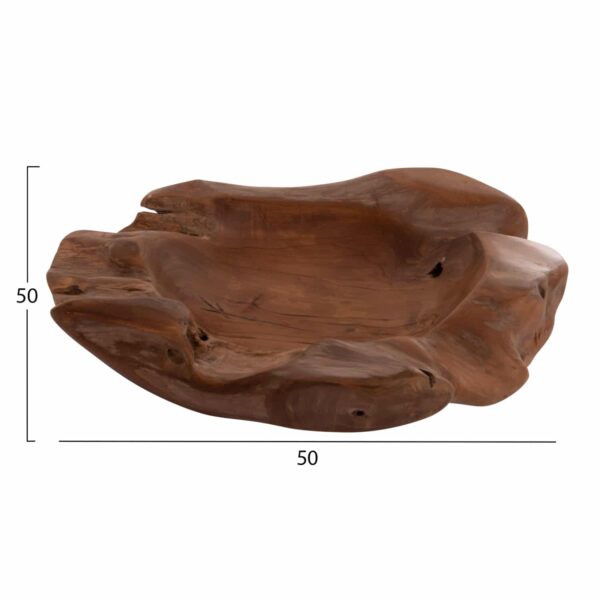 ΕΠΙΤΡΑΠΕΖΙΟ ΔΙΑΚΟΣΜΗΤΙΚΟ ΜΠΟΛ NOKI HM18296 ΞΥΛΟ ΤΕΑΚ--ΦΥΣΙΚΟ 50x46x10Yεκ - Image 2