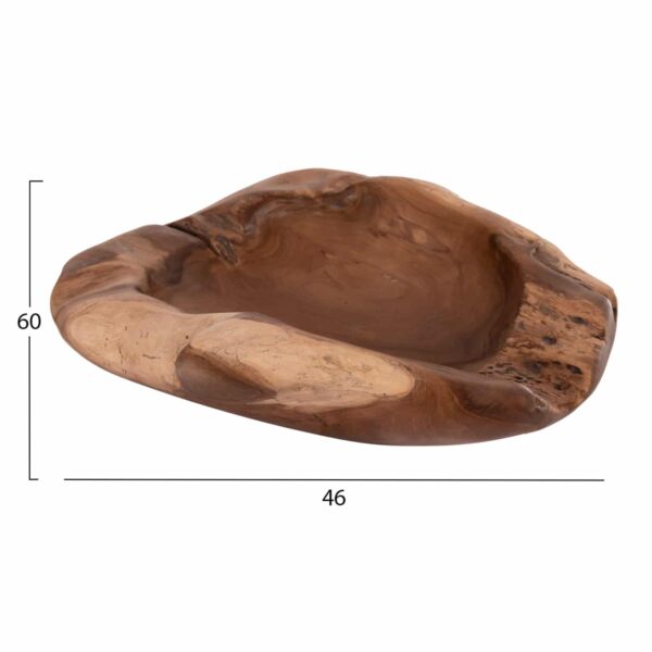 ΕΠΙΤΡΑΠΕΖΙΟ ΔΙΑΚΟΣΜΗΤΙΚΟ ΜΠΟΛ NOKI HM18297 ΞΥΛΟ ΤΕΑΚ--ΦΥΣΙΚΟ 60x46x15Yεκ - Image 2