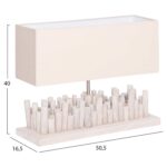 ΕΠΙΤΡΑΠΕΖΙΟ ΦΩΤΙΣΤΙΚΟ TWIGGY HM4426 DRIFTWOOD & ΚΑΠΕΛΟ ΣΕ ΛΕΥΚΟ 50,5x16,5x40Υεκ. - Image 2