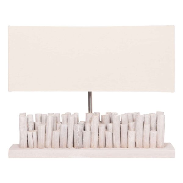 ΕΠΙΤΡΑΠΕΖΙΟ ΦΩΤΙΣΤΙΚΟ TWIGGY HM4426 DRIFTWOOD & ΚΑΠΕΛΟ ΣΕ ΛΕΥΚΟ 50,5x16,5x40Υεκ. - Image 3