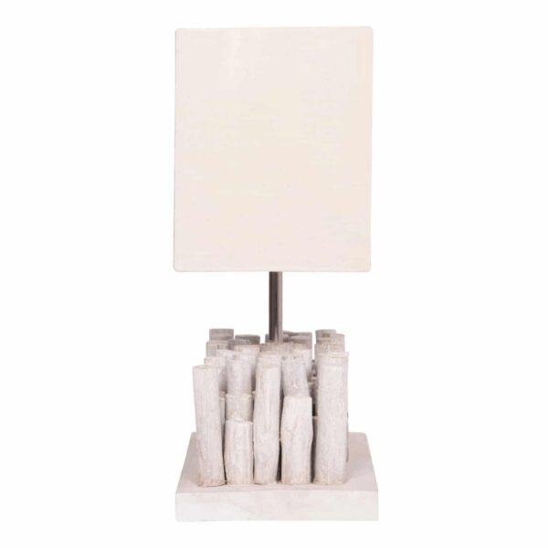 ΕΠΙΤΡΑΠΕΖΙΟ ΦΩΤΙΣΤΙΚΟ TWIGGY HM4426 DRIFTWOOD & ΚΑΠΕΛΟ ΣΕ ΛΕΥΚΟ 50,5x16,5x40Υεκ. - Image 4